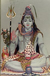 Shiva, hinduski bóg transformacji lub zniszczenia.