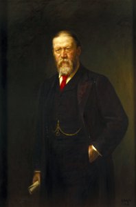 Sir William Henry Preece, walijski inżynier elektryk autorstwa Ferdinand Georg Waldmuller
