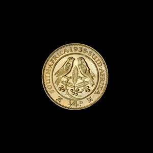 Południowoafrykańska moneta groszowa (Farthing) 1936 (zdjęcie) autorstwa Hippolyte Lalaise Devéria