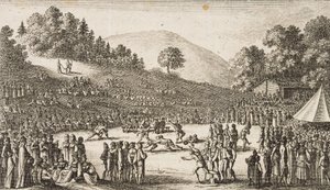 Szwajcaria Unspunnenfest (zdjęcie czarno-białe) autorstwa Frederick (attr. to) Barnard