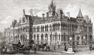 Sądy przysięgłych w Manchesterze, Manchester, Anglia autorstwa . .