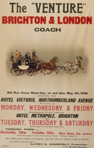 Trener „The Venture” z Brighton do Londynu autorstwa . .