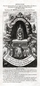 Najświętsza Maryja Panna adorowana przez Druidów. ok. 1850 (grawerowanie) autorstwa . .