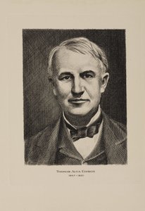 Thomas Alva Edison, amerykański wynalazca, początek XX wieku autorstwa Frederick (attr. to) Barnard