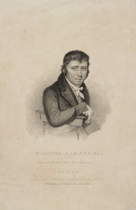 William Baxter, ALS FHS, brytyjski botanik, ok. 1820 autorstwa Frederick (attr. to) Barnard