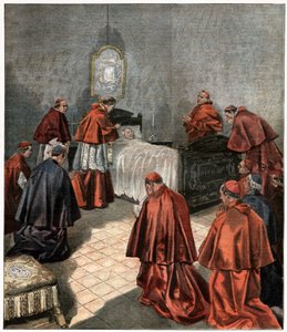 śmierć papieża Leona XIII autorstwa . .