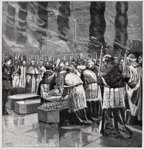 śmierć papieża Leona XIII autorstwa . .