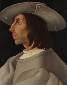 Portret mężczyzny w profilu, ca. 1525. autorstwa Italian Painter
