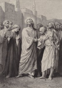 Chrystus przepowiada zniszczenie świątyni” autorstwa after Albert Robida