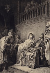 Chrystus uzdrawia człowieka uschłą ręką autorstwa after Albert Robida