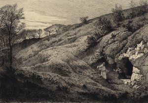 Jezus ukazuje się Marii Magdalenie autorstwa after Albert Robida