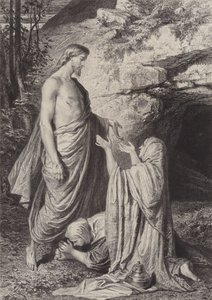 Jezus ukazuje się kobietom autorstwa after Albert Robida