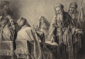 Oficerowie Naczelnych Kapłanów autorstwa after Albert Robida