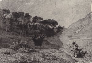 Dwaj niewidomi z Jerycha autorstwa after Albert Robida