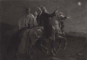 Mędrcy ze Wschodu autorstwa after Albert Robida