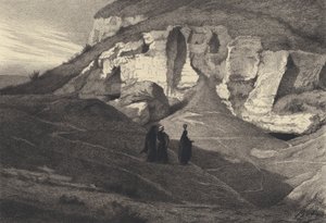 Kobiety przynoszą do grobu słodkie przyprawy autorstwa after Albert Robida
