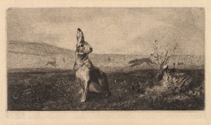 Zając autorstwa after Albert de Balleroy