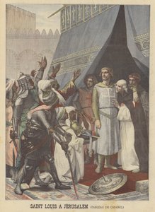 Św. Ludwik w Jerozolimie autorstwa after Alexandre Cabanel