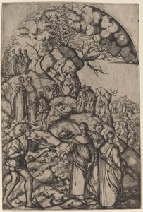 Święty Filippo Benizzi Uzdrawia żebraka autorstwa after Andrea del Sarto