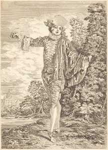 Obojętny (obojętny) autorstwa after Antoine Watteau