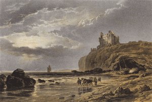 Zamek Tantallon (chromolitho)
