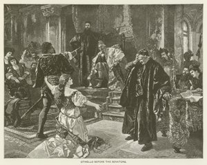 Otello przed senatorami autorstwa after Carl Ludwig Friedrich Becker