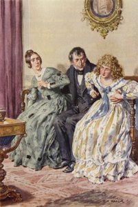 Ilustracja dla Martina Chuzzlewita autorstwa after Charles Edmund Brock