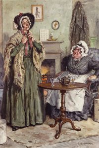 Ilustracja dla Martina Chuzzlewita autorstwa after Charles Edmund Brock