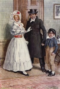 Ilustracja do Mikołaja Nickleby autorstwa after Charles Edmund Brock