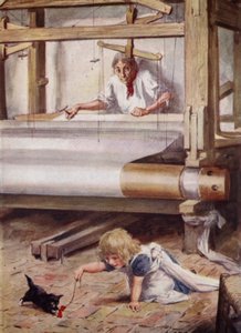 Silas Marner w swoim krośnie autorstwa after Charles Edmund Brock
