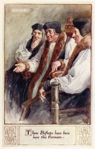 Trzech biskupów było tu tego popołudnia autorstwa after Charles Edmund Brock