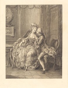 Naciskający kochanek autorstwa after Charles Eisen