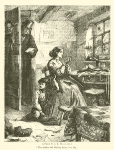 Kobieta szewc autorstwa after Charles J. Staniland