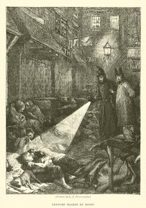 Newport Market nocą autorstwa after Charles J. Staniland