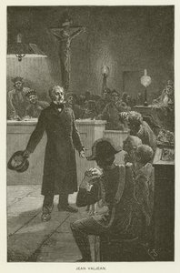 Jean Valjean autorstwa after Emile Antoine Bayard