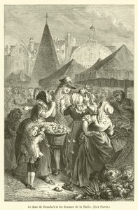 Książę Beaufort i kobiety z La Halle, Guy Patin autorstwa after Emile Antoine Bayard
