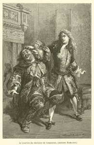 Kurier z Chevalier de Grammont, Antoine Hamilton autorstwa after Emile Antoine Bayard