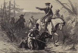 Major Waszyngton o swojej misji do francuskiego dowódcy autorstwa after Felix Octavius Carr Darley