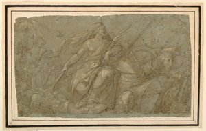 Płonące pokój atrybuty wojny autorstwa after Francesco Salviati
