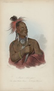 Meach-o shin-gaw, Mały biały niedźwiedź, Wojownik Konza (akwatinta)
