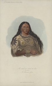 Mi-neek-ee-sunk-te-ka, Norka, Mandan Girl (akwatinta)