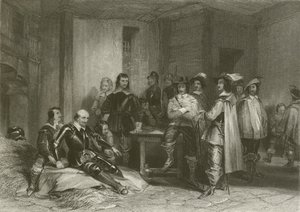 Śmierć hrabiego Lindsey autorstwa after George Cattermole