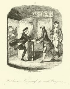 Ilustracja do Peregrine Pickle autorstwa Tobiasa Smolletta autorstwa after George Cruikshank