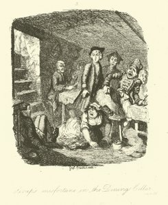 Ilustracja do Rodericka Random autorstwa Tobiasa Smolletta autorstwa after George Cruikshank