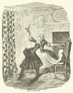 Ilustracja do Tristrama Shandy autorstwa after George Cruikshank