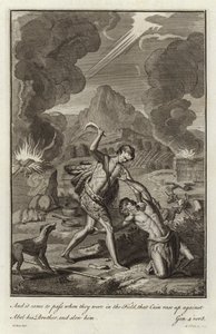 Kain zabija Abla autorstwa after Gerard Hoet