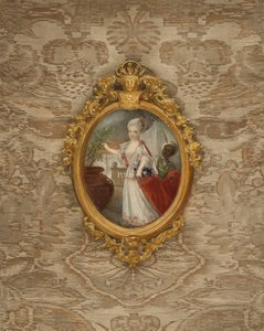 Portret księżniczki Wilhelminy Prus w wieku 6 lat