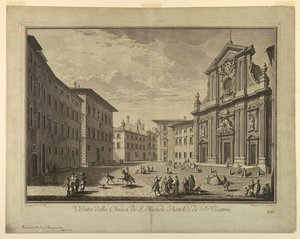 Widok Florencji, tablica z "Wybór XXIV Widoki na główne dzielnice, place, kościoły i pałace miasta Florencji"