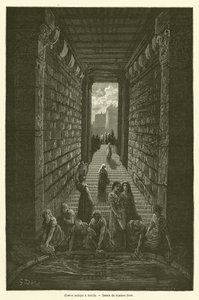 Starożytna cysterna w Merida autorstwa Gustave after Dore