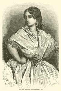 Młoda kobieta na targu w Walencji autorstwa Gustave after Dore